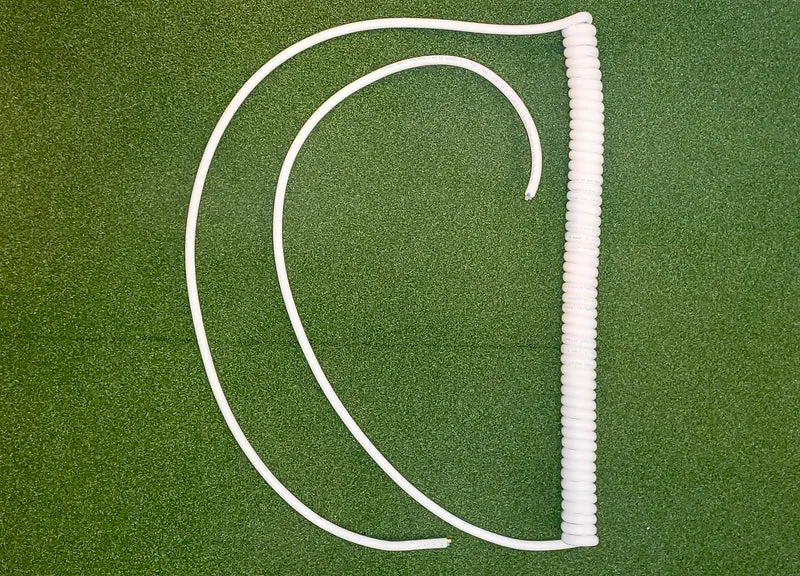 3 Core 2.5sqmm Coiled White LSZH 16amp Power Cable