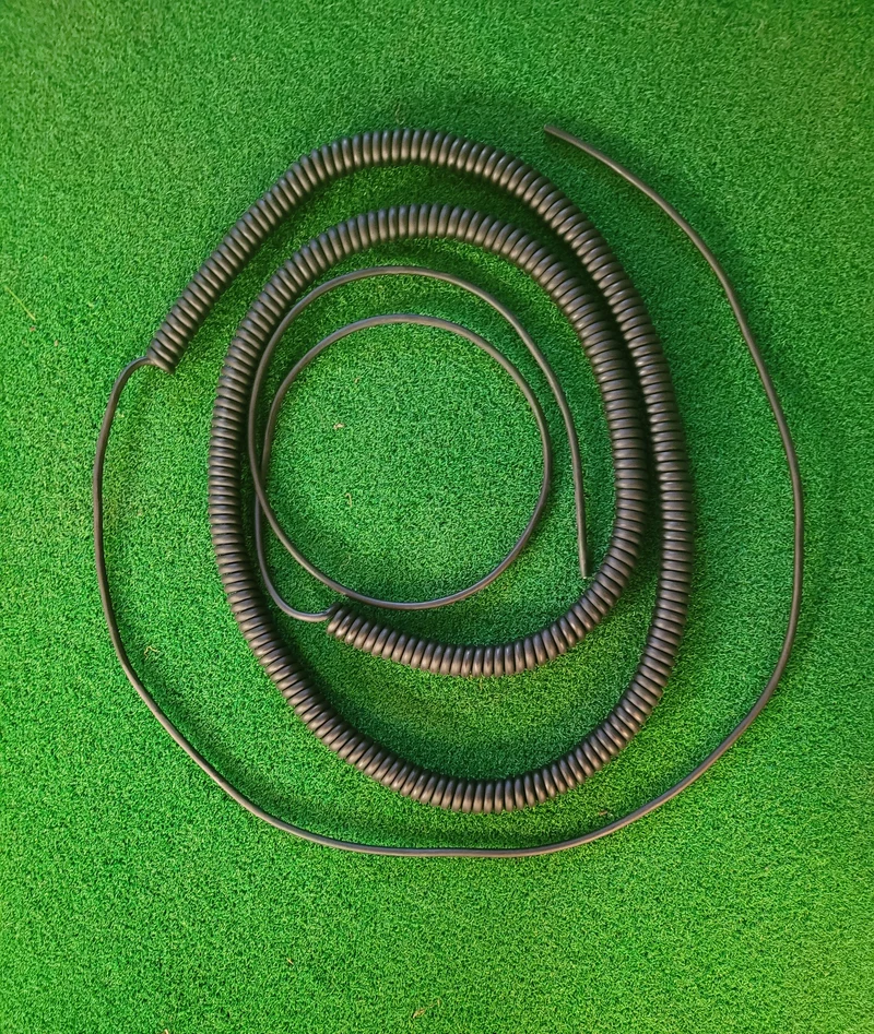 4 Core 0.22sqmm (24awg) Coiled Black PUR Data / Power Cable