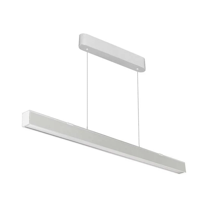 Suspension Linéaire LED 40W CCT Éclairage Haut et Bas Blanc 120cm