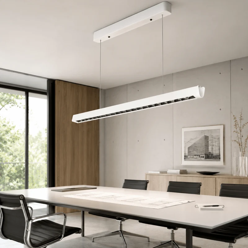 Suspension Linéaire LED 36W CCT Faisceau Concentré 60° Blanc 120cm