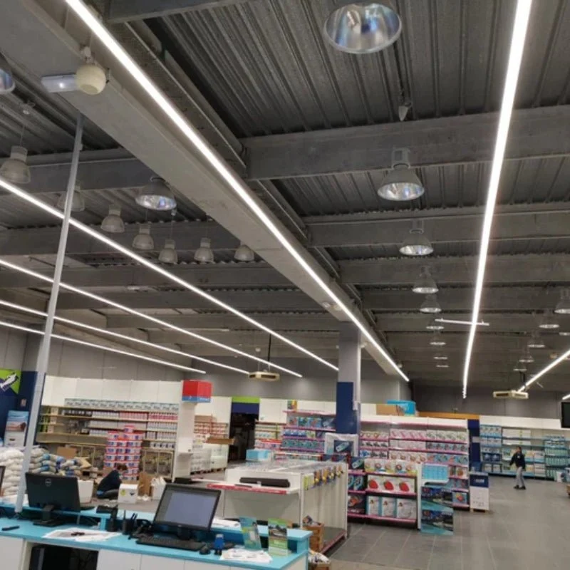 Suspension Linéaire LED 150cm 60W 130lm/W Interconnectable CCT Noir - 3000K/4200K/6400K - Pack de 10