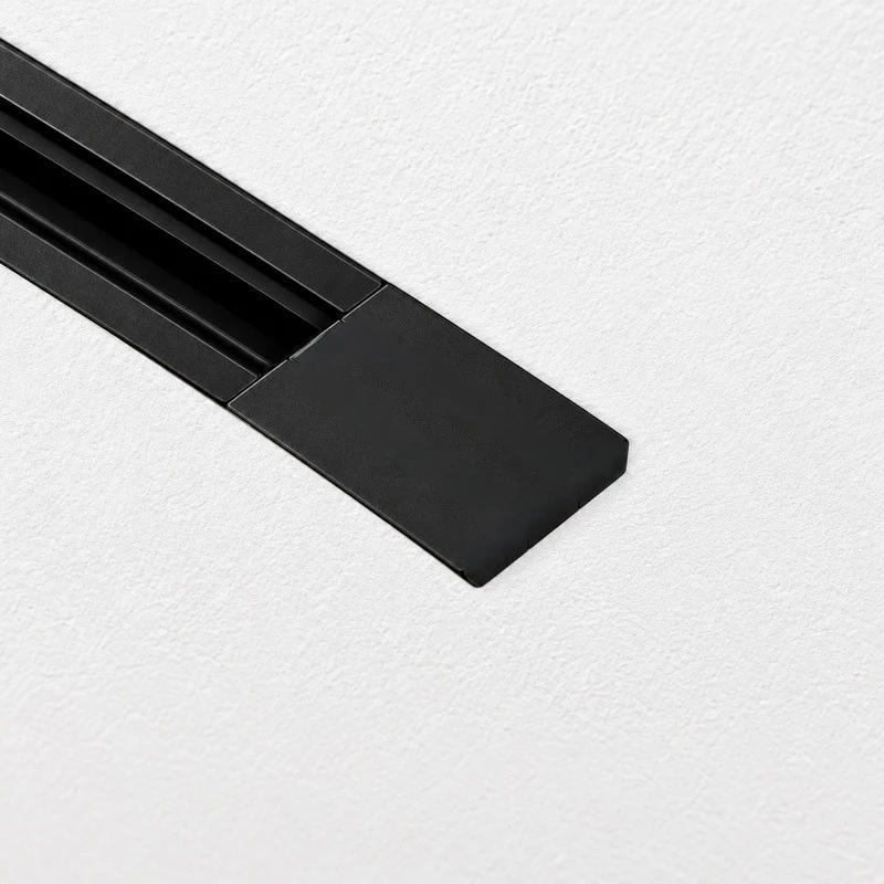 Connecteur d'Alimentation pour Rail Encastrable Monophasé Noir
