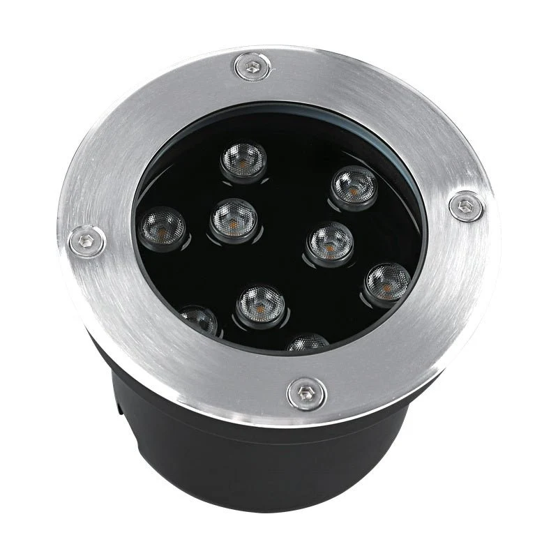 Spot Extérieur Encastrable 9W IP67 220V Sol 30° Ø120mm