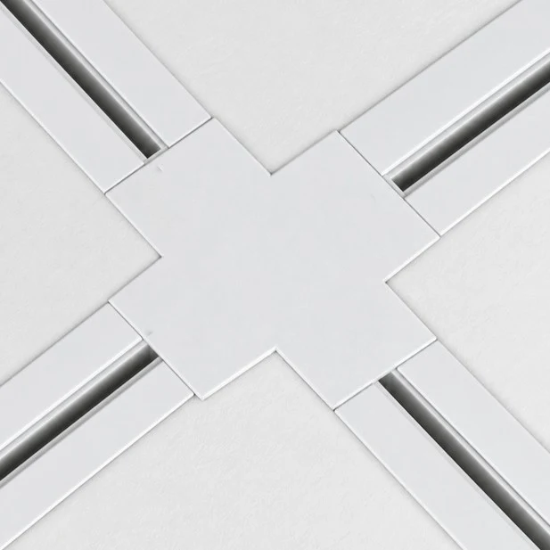 Connecteur X Rail Encastrable Triphasé Blanc