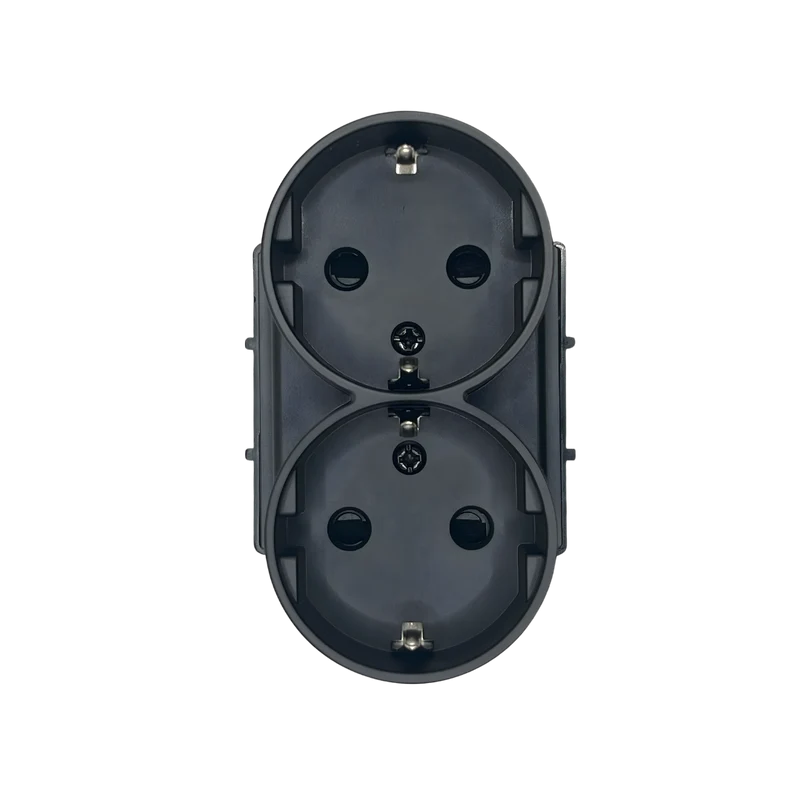 Smartify vPro Módulo Tomada Dupla 2-em-1 Preto - SYPMTDENOPR