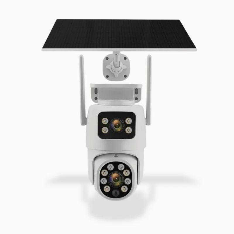 Caméra de Surveillance Solaire PTZ 4K Tuya Double Ojbjectif (8MP)