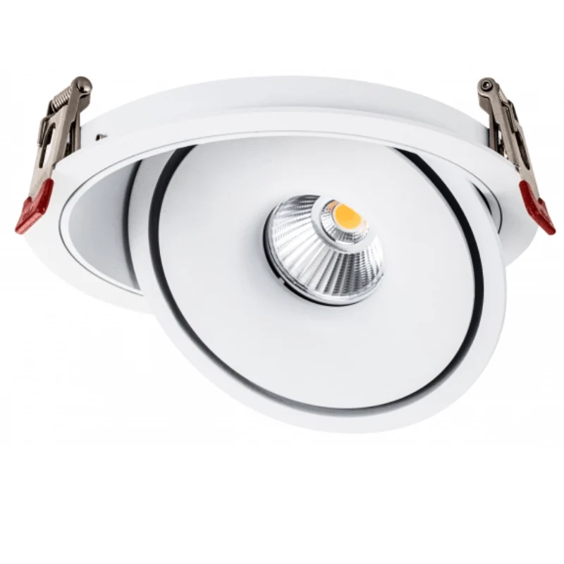 Spot LED Encastrable COB 30W Rond ø200mm Orientable CCT Blanc - 3000K/4000K/6000K