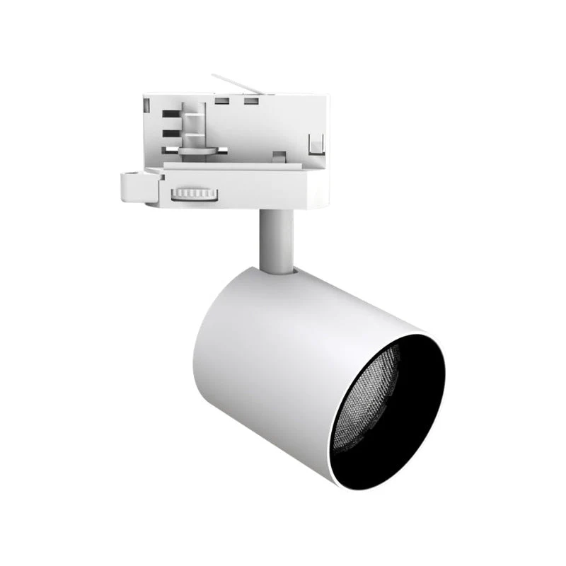 Spot LED sur Rail Blanc Triphasé 24W 36° TRIAC Dimmable