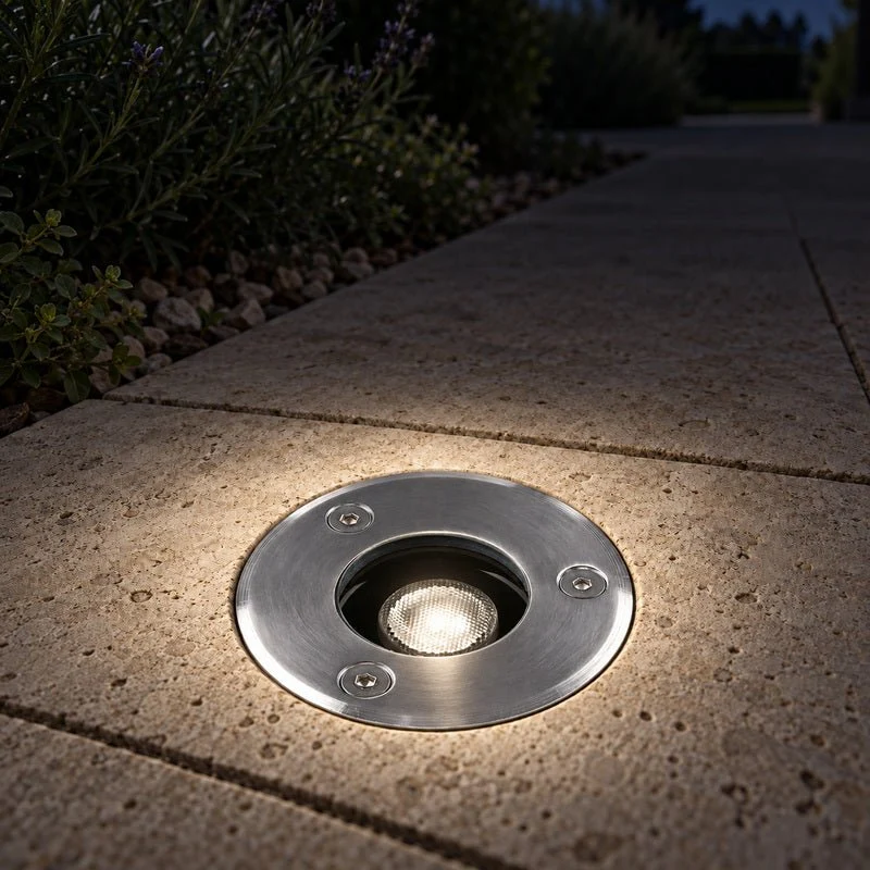 Spot Extérieur Encastrable LED IP67 220V Sol 1W 30° Ø64mm