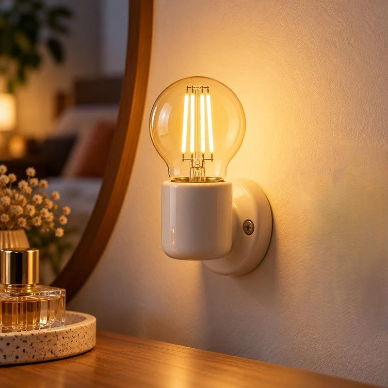 Ampoule LED Filament E27 4W Ambrée G45 - Pack de 10