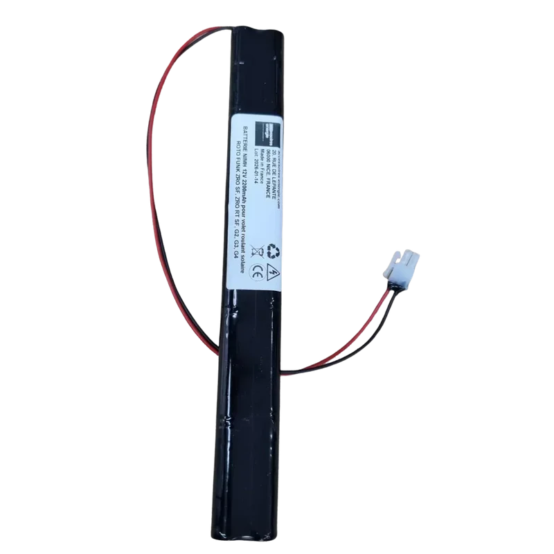 Batterie NiMH 12V 2200mAh volet roulant solaire TOIROL UNAFERM réf 711 compatible