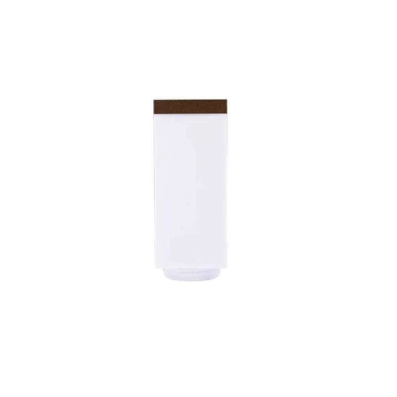 Borne de Jardin 80cm Carré Marron pour Ampoule E27