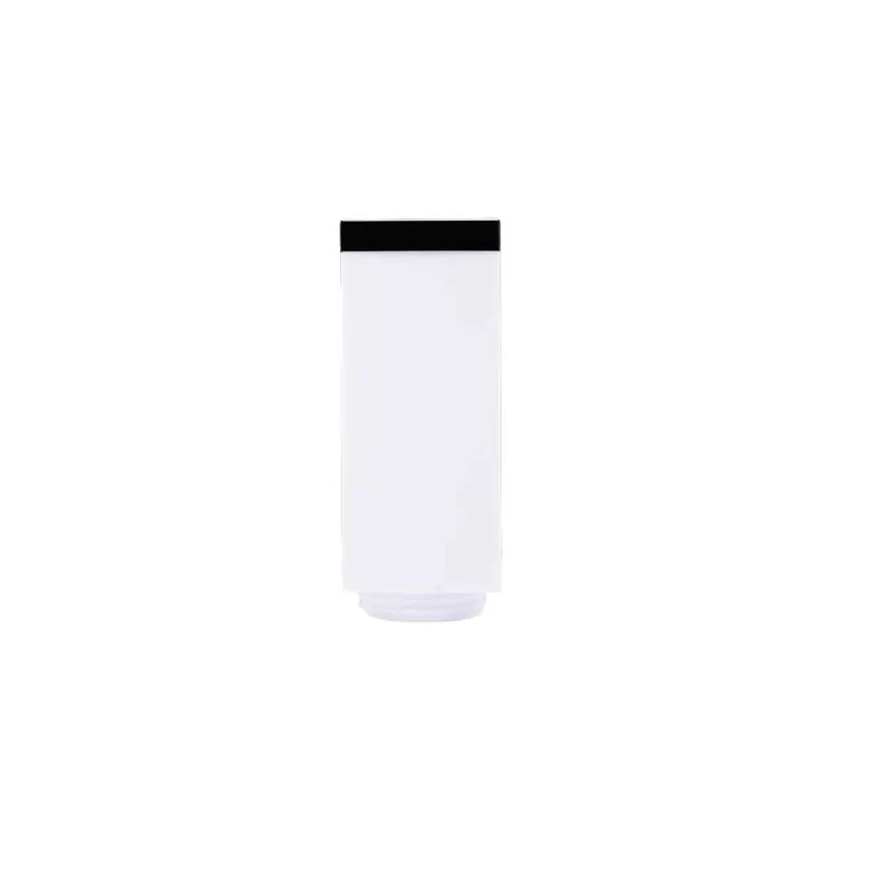 Borne de Jardin 80cm Carré Noir pour Ampoule E27