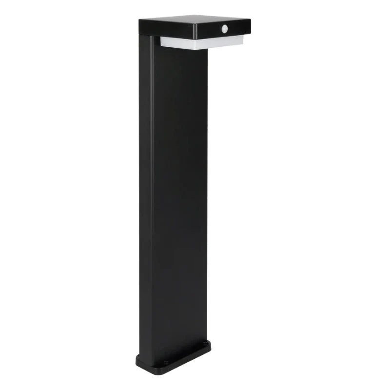 Borne de Jardin Solaire à Piquer 220lm USB-C Carré IP54 Noir