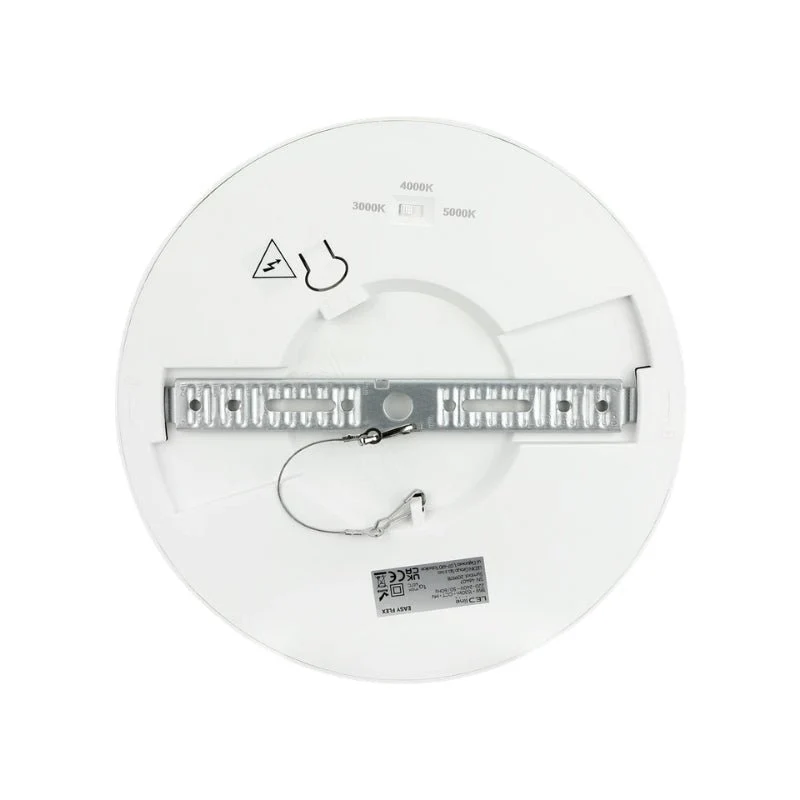 Spot LED Encastrable Rond Montage Réglable 18W 90lm/W ⌀225mm IP20 Blanc CCT avec Détecteur de Mouvement - 3000K/4000K/5000K
