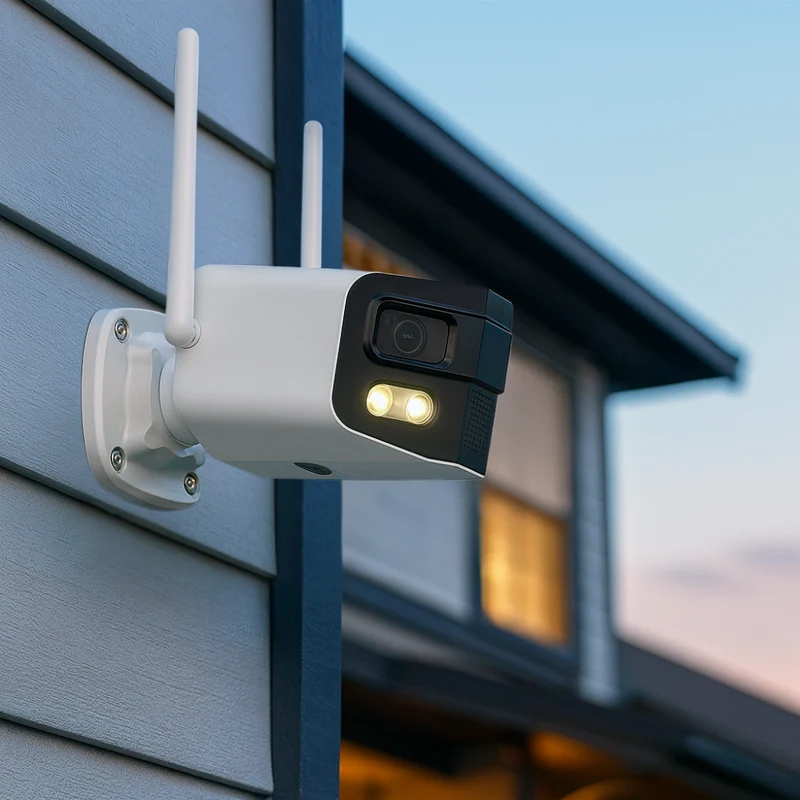 Caméra de surveillance extérieur Grand Angle 180° 4K (8MP) Tuya