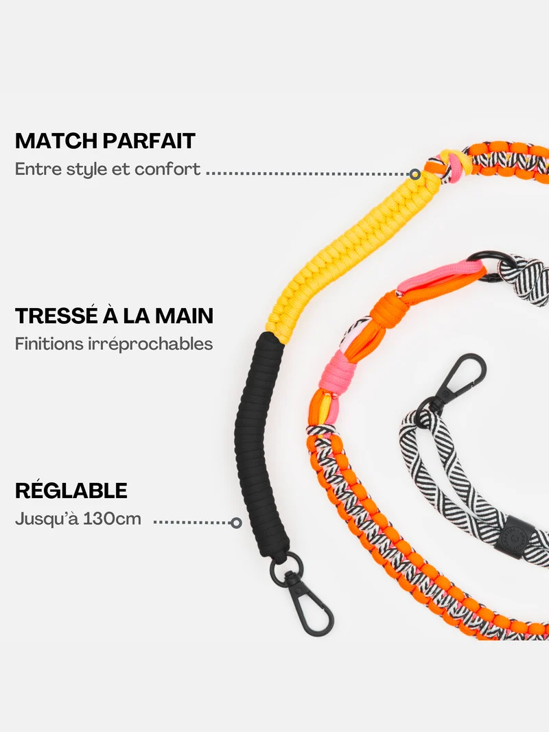 Bandoulière Twist Zèbre