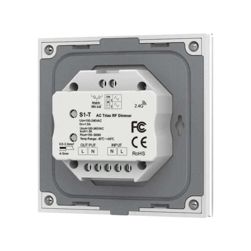 Variateur LED Tactile Monocouleur 220V AC 360W TRIAC - Blanc