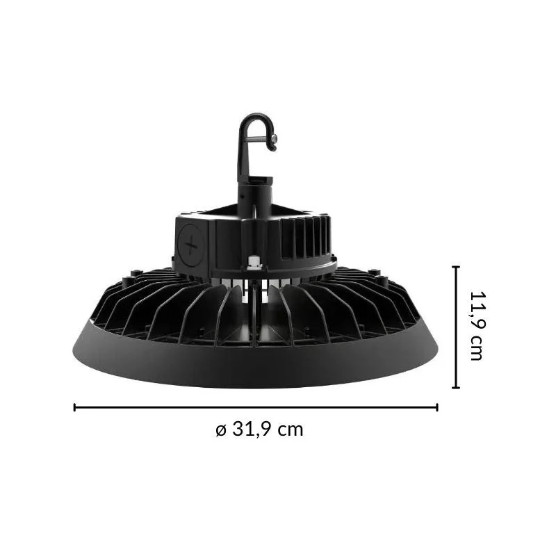 Pack de 6 - Suspension LED Industrielle UFO Dimmable 150W-200W-250W 187lm/W avec détecteur de mouvement - Garantie 5 ans