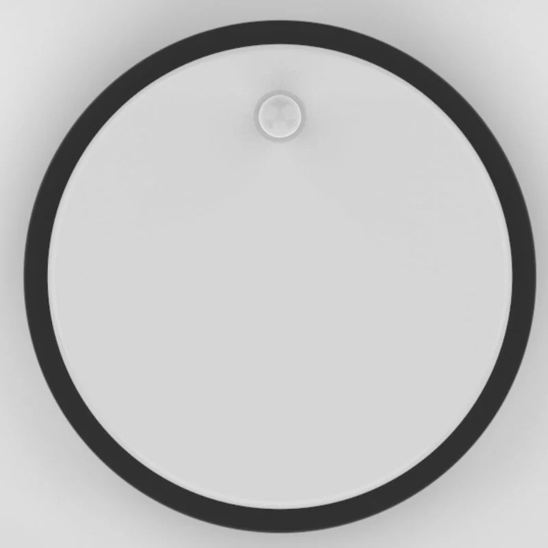 Hublot LED Extérieur Rond 10W IP54 Noir avec détecteur de mouvement - Pack de 10