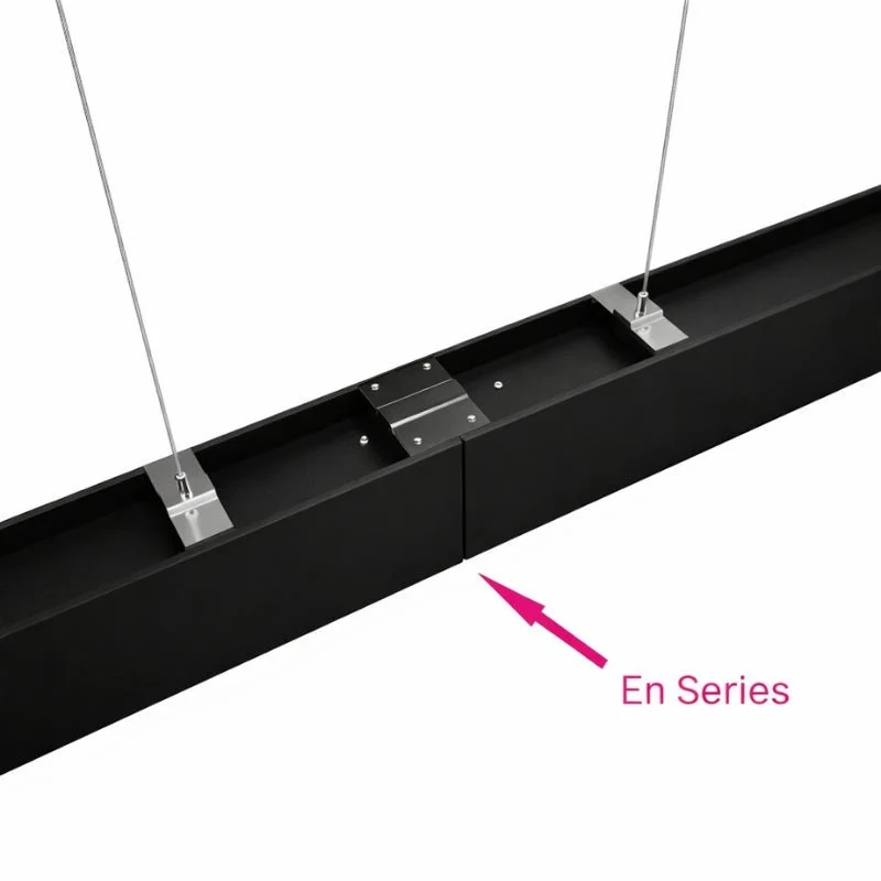 Suspension Linéaire LED 150cm 48W Interconnectable NOIR - Garantie 5 ans