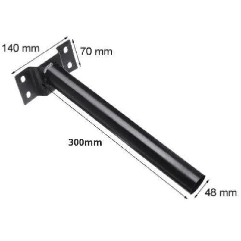 Luminaire LED urbain solaire 10W IP65 (Barre métallique incluse)