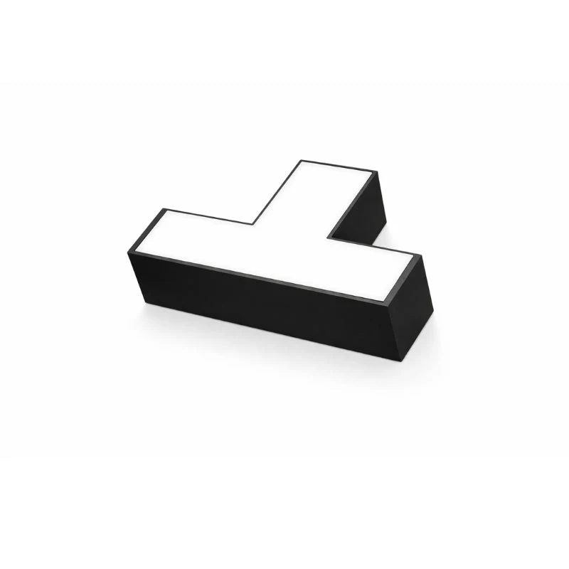 Connecteur T 10W pour Suspension Linéaire Interconnectable NOIR