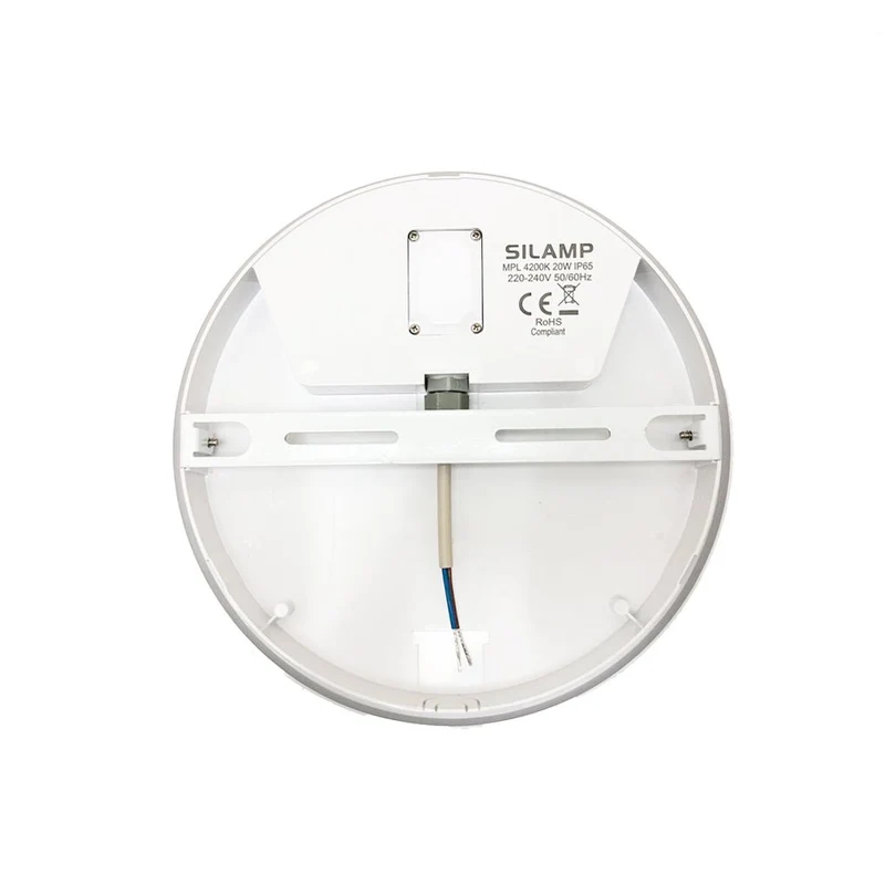 Applique LED Murale 20W Blanche Ronde IP65