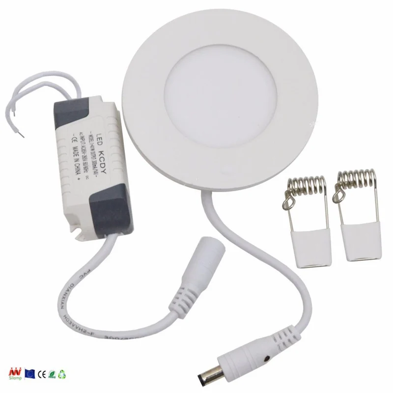 Spot LED Encastrable Rond BLANC 3W - Pack de 10