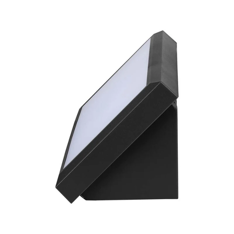 Balise Murale Extérieur Encastrable Rectangulaire 12W IP65 Noir