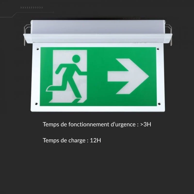Bloc de Secours BAES LED Encastré 2W IP20