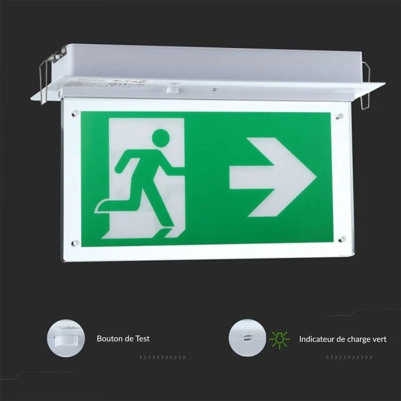 Bloc de Secours BAES LED Encastré 2W IP20