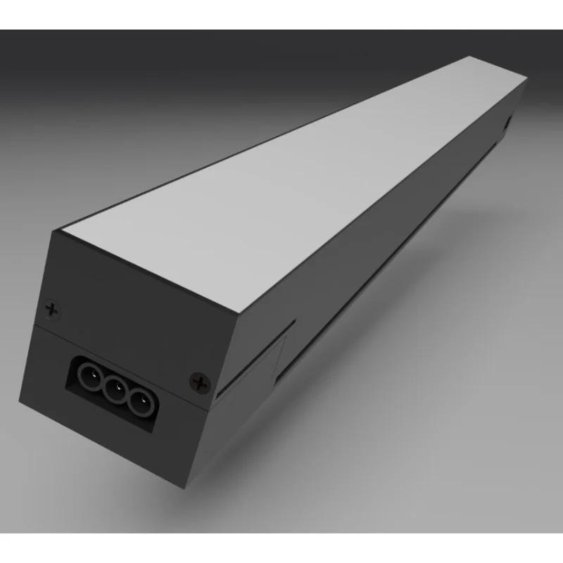 Suspension Linéaire 50W 120cm Noire CCT Interconnectable - 3000K/4000K/6000K