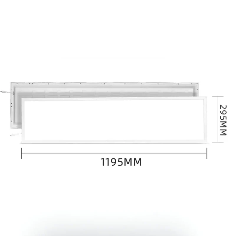 Pack de 6 - Panneau LED 120x30 40W 120lm/W Flicker Free Contour Blanc