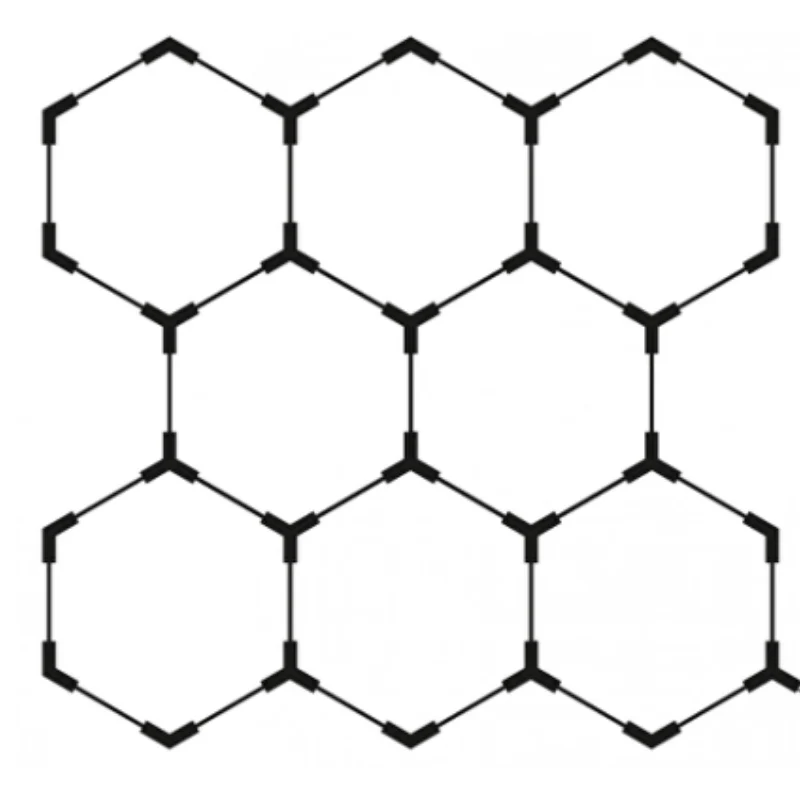 Kit 8 éclairages LED Hexagonal 227,5W - 100lm/W