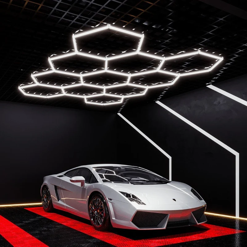 Kit 1 éclairage LED Hexagonal 42W - 120lm/W