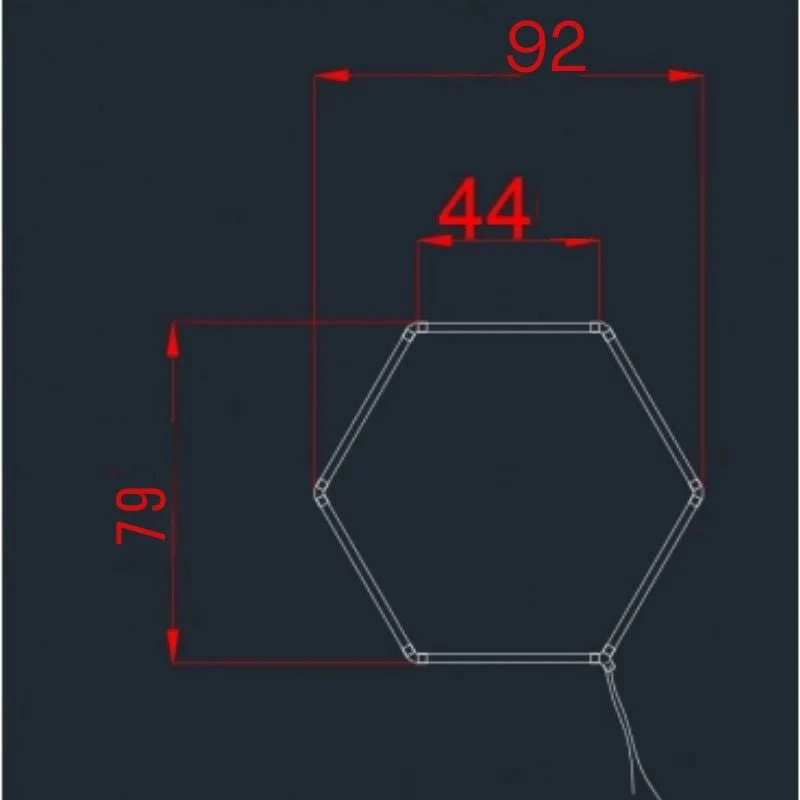 Kit 1 éclairage LED Hexagonal 42W - 120lm/W