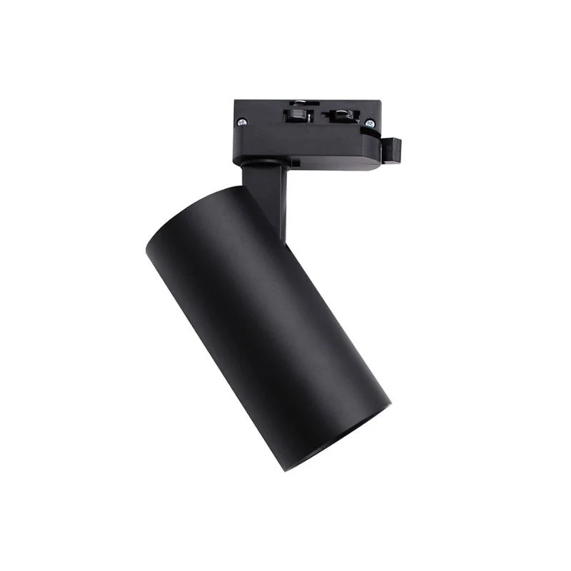 Spot LED sur Rail Triphasé CCT 20W 60° Noir - 3000K/4000K/6500K - Pack de 20