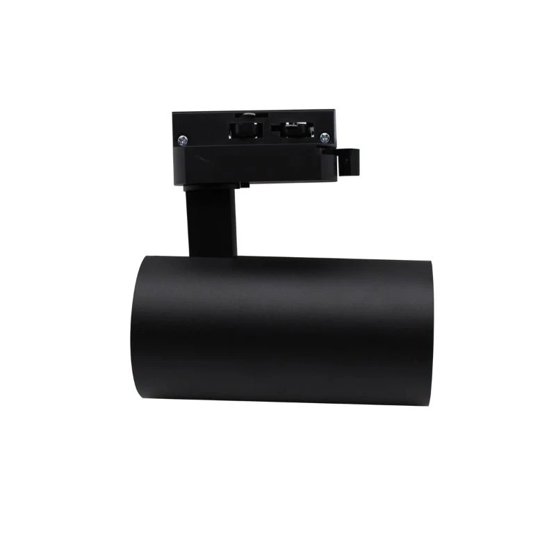 Spot LED sur Rail Monophasé CCT 20W 60° Noir - 3000K/4000K/6500K