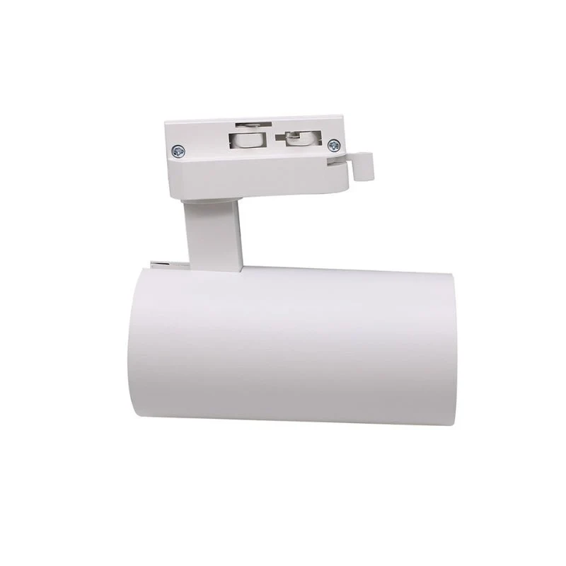 Spot LED sur Rail Monophasé CCT 20W 60° Blanc - 3000K/4000K/6500K