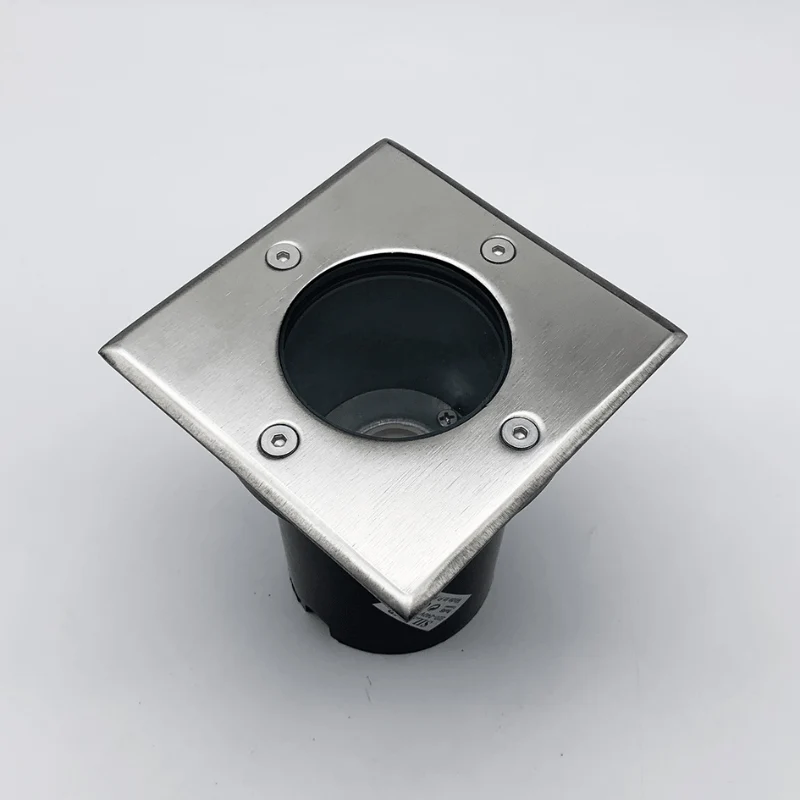 Spot LED Extérieur Encastrable Carré pour Ampoule GU10