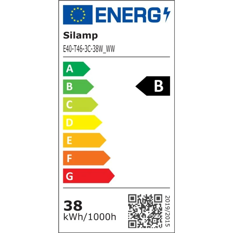 Ampoule LED Éclairage Public E40 38W 6500lm - Pack de 6
