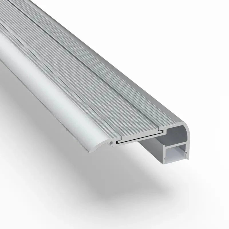 Nez de Marche Alu 1M Gris pour Ruban LED 10mm