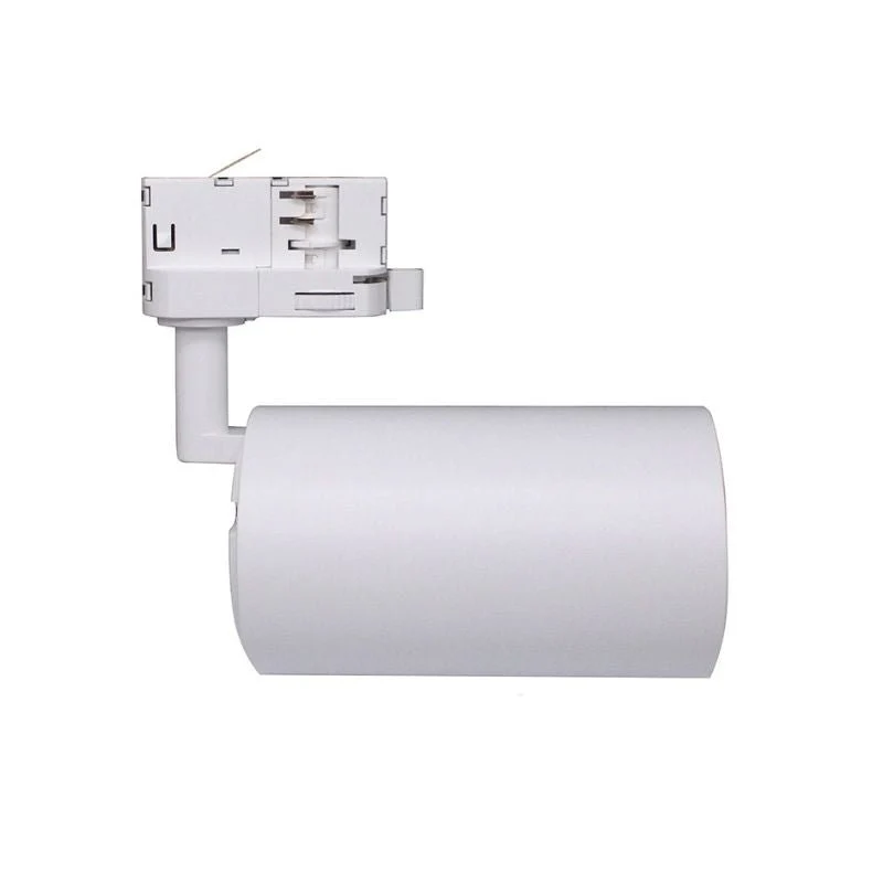 Spot LED sur Rail Triphasé CCT 30W 60° Blanc - 3000K/4000K/6500K