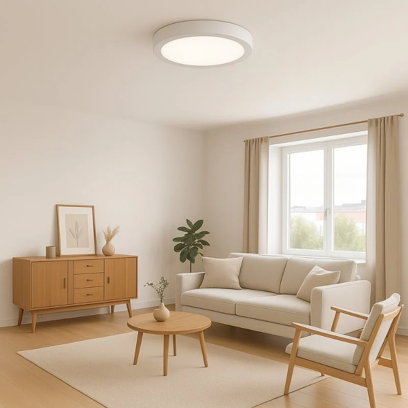 Plafonnier LED Rond 24W 220V CCT - 3000K/4000K/6000K - Pack de 10