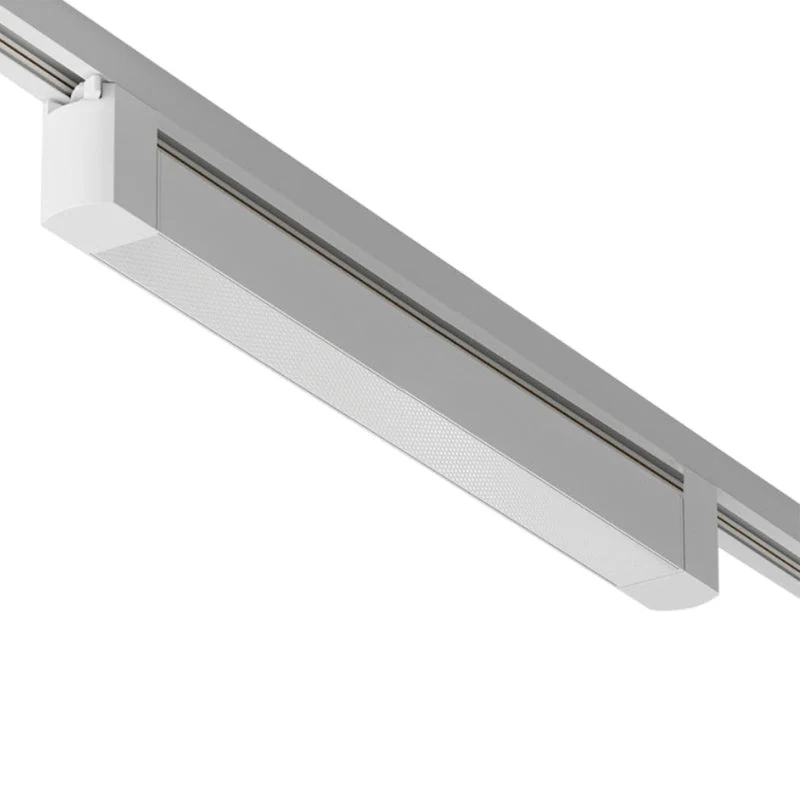 Éclairage sur Rail Linéaire Opaque Monophasé 30W 47cm Blanc