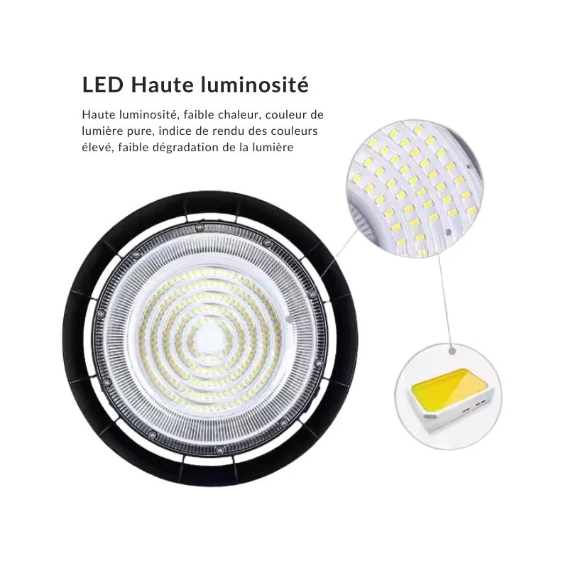 Cloche LED Lampe Industrielle 200W IP65 CCT - 3000K/4000K/6000K