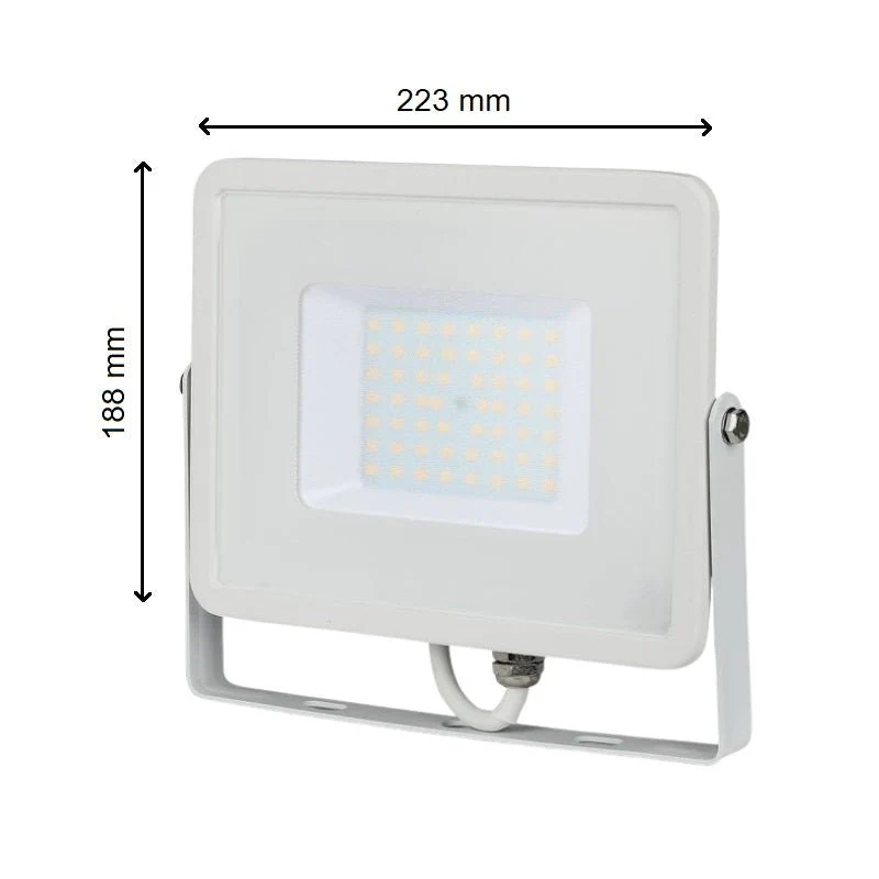 Projecteur LED Extérieur 50W IP65 BLANC Garantie 5 ans - Pack de 8