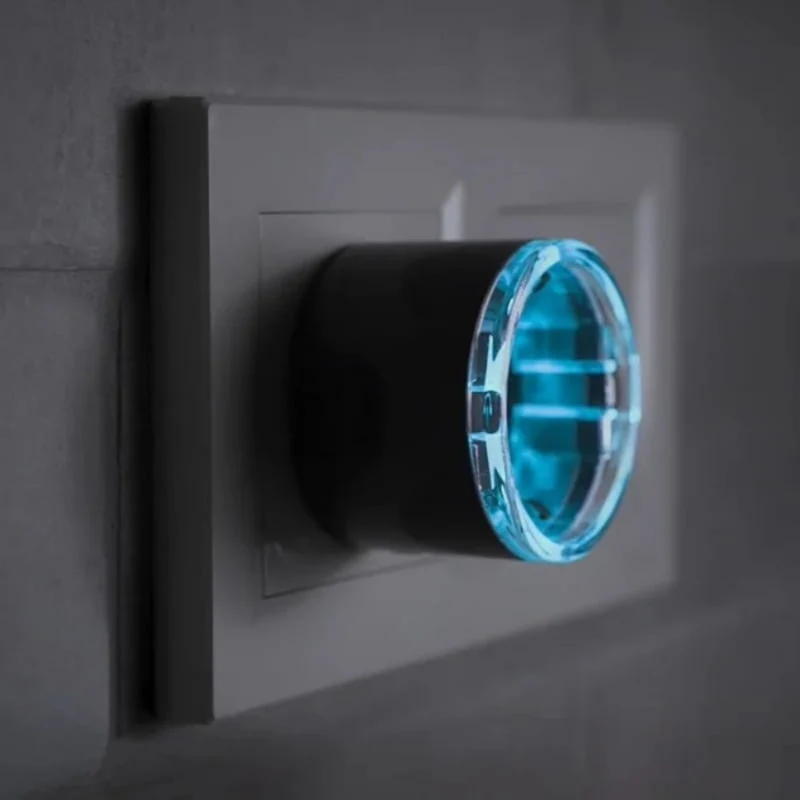 Shelly Tomada inteligente WiFi e Bluetooth compatível com Matter em Preto - Shelly Plug S Gen 3