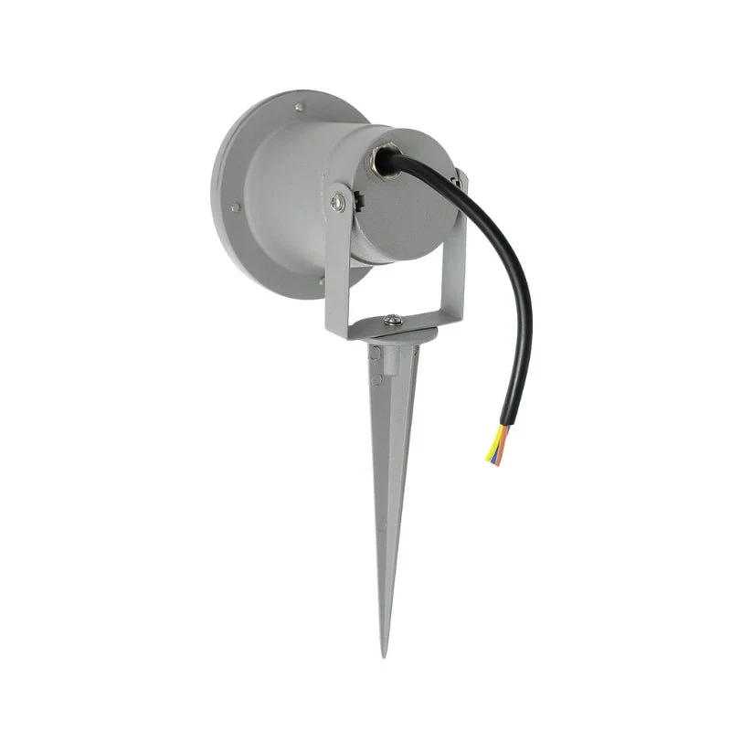 Spot à Piquer LED Extérieur IP44 Gris pour Ampoule GU10